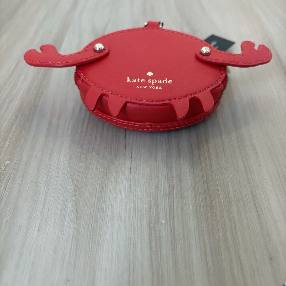 Kate Spade Pinch Me Crab Coin Purse Bag charm Keychain - Picture 4 of 8